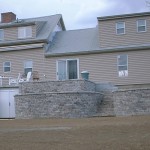 Back Patio, Steps, and 2 tiers of Retaining Walls – Stratham, NH