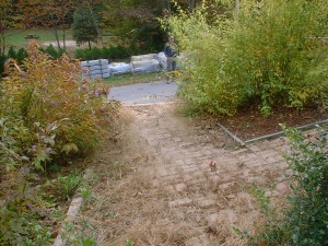 Walkway and steps Raymond, NH Before