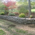 Natural Rock Retaining Wall and Flower Beds – Salem, NH