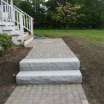 Walkway, Retaining Wall, Granite Steps and Brick Headwall – Kingston, NH