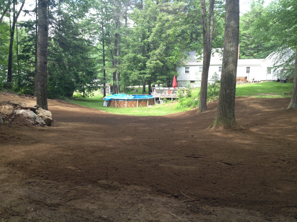 Stump Removal and loam installation, Epping NH LaBrie Property